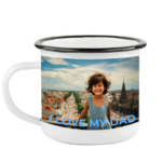 Personalized Metal Camping Coffee Cup - 12 OZ