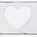Stone Slate Heart Shape with Photo - Image 2