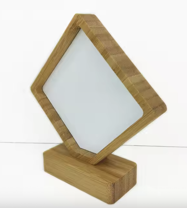 Wood Magnetic Frame - Diamond or Heart - Engraving included - Image 2