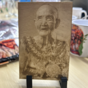 Engraved Postcard - all type wood