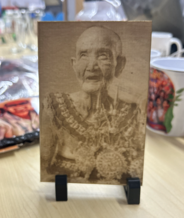 Engraved Postcard - all type wood